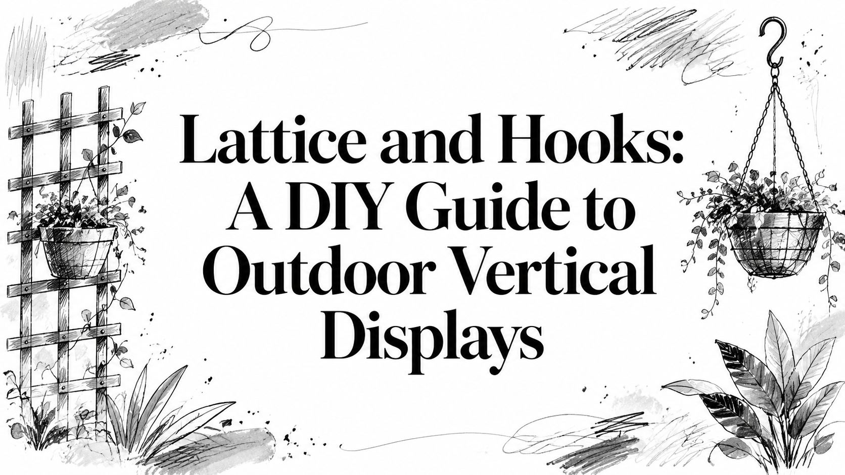 Lattice and Hooks: A DIY Guide to Outdoor Vertical Displays