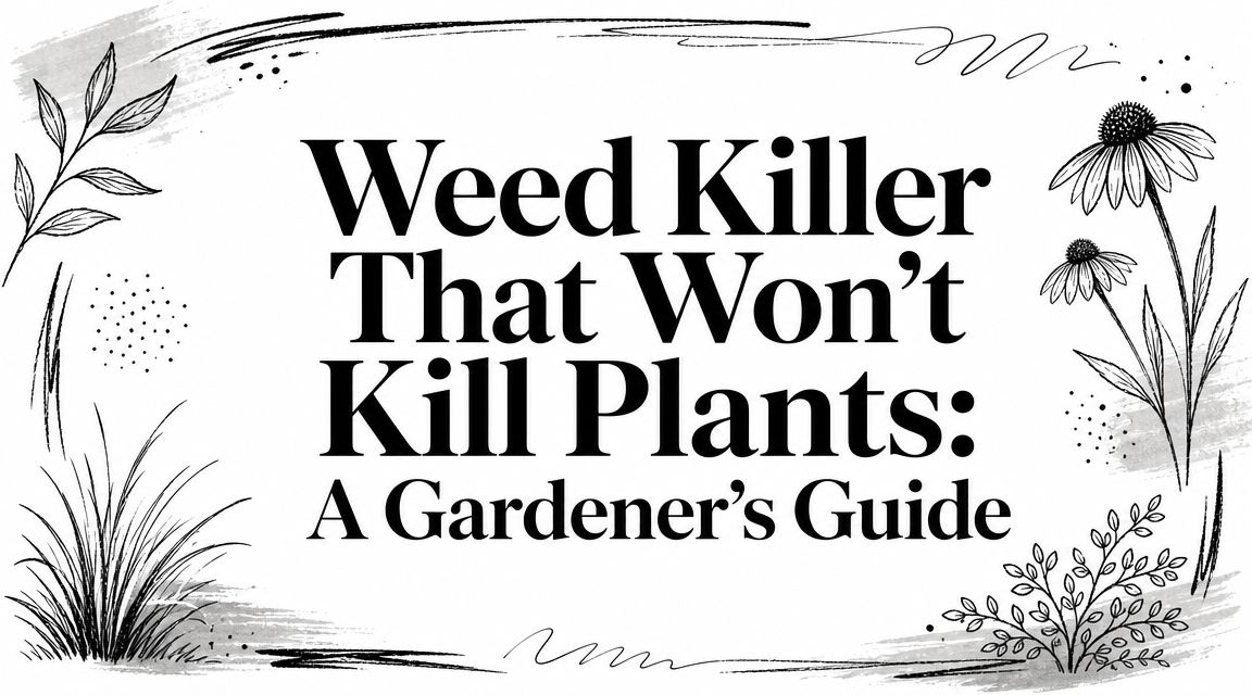 Weed Killer That Won't Kill Plants: A Gardener's Guide