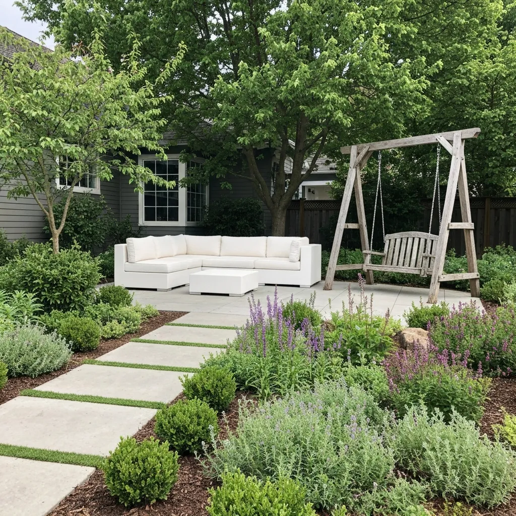 Bungalow Front Yard Perennial Garden Ideas