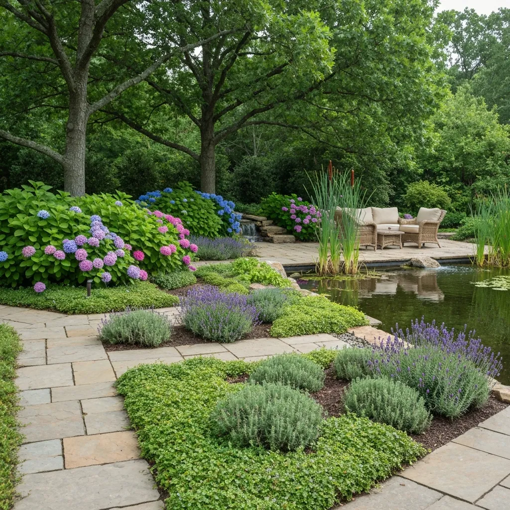 Wet Area Backyard Rain Garden Ideas