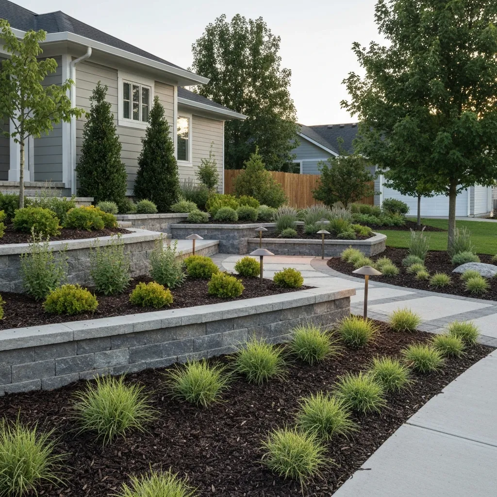 Front Yard Planting Hardscape Ideas