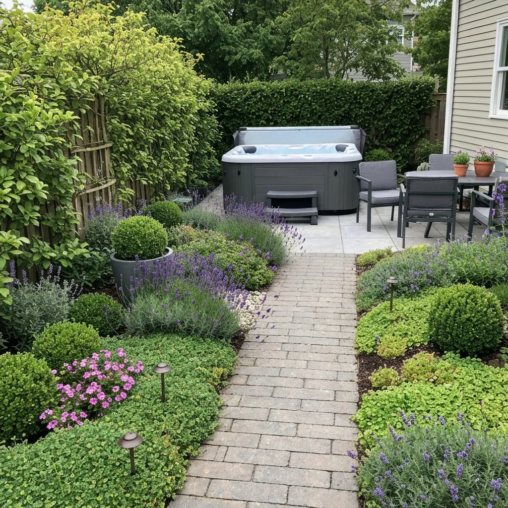 Hot Tub Privacy Planting Ideas for Small Yards