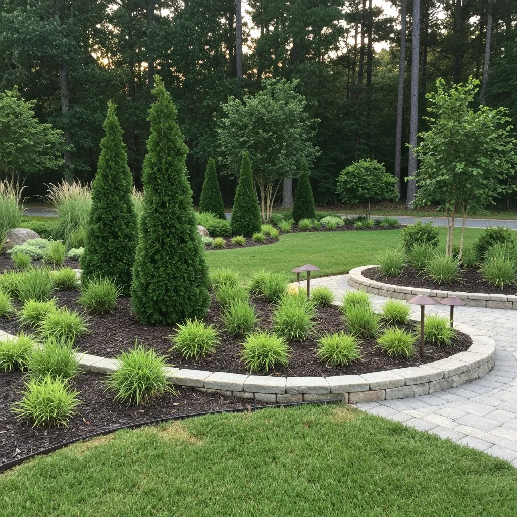 Georgia Southern Front Yard Garden Ideas: Live Oak Shade & Native Shrubs