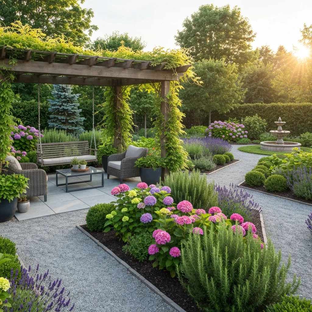 Backyard Pergola Garden Ideas with Vines