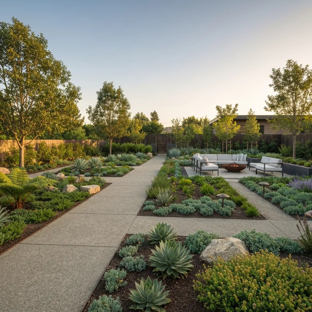 Industrial Modern Backyard Garden Ideas