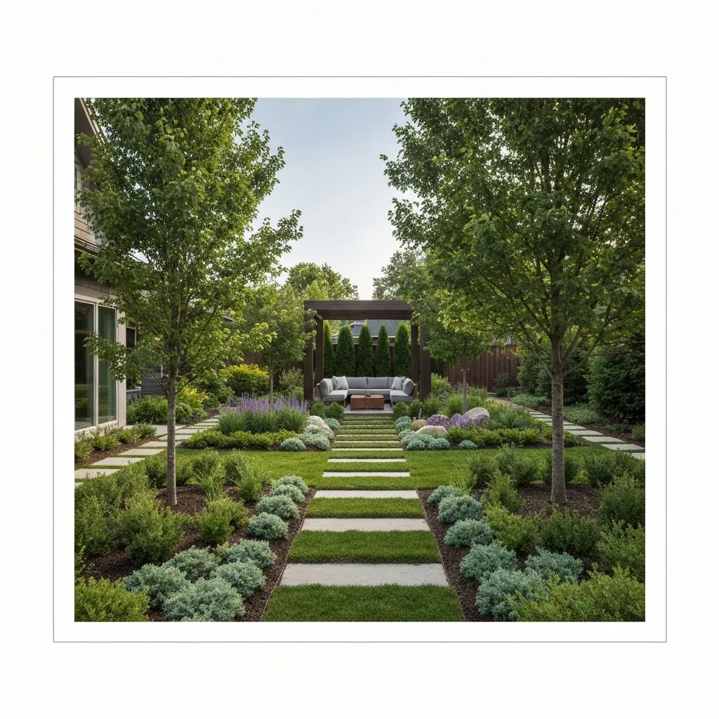 Prairie Style Front Yard Grass Garden Ideas