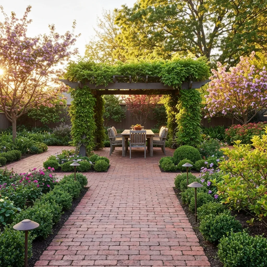 Backyard Dining Patio Garden Layout Ideas