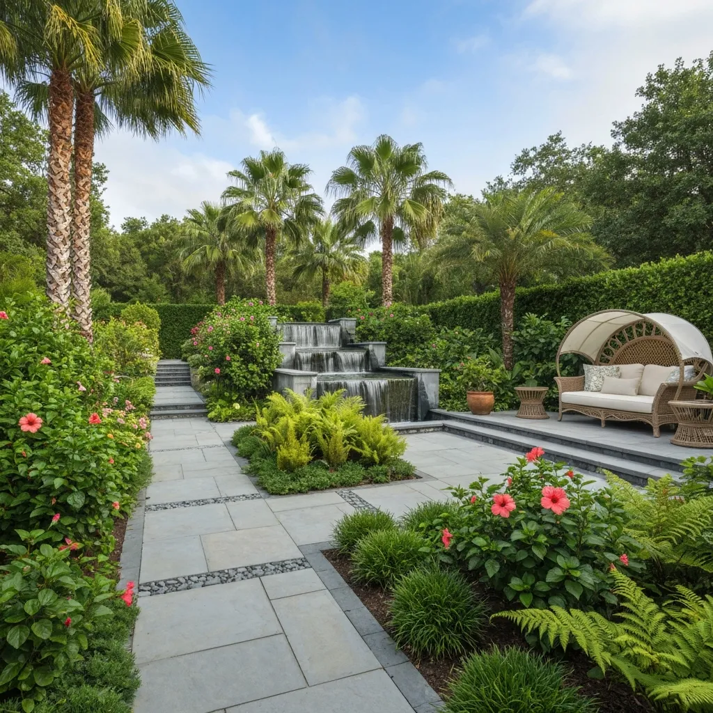 Tropical Resort Style Backyard Garden Ideas