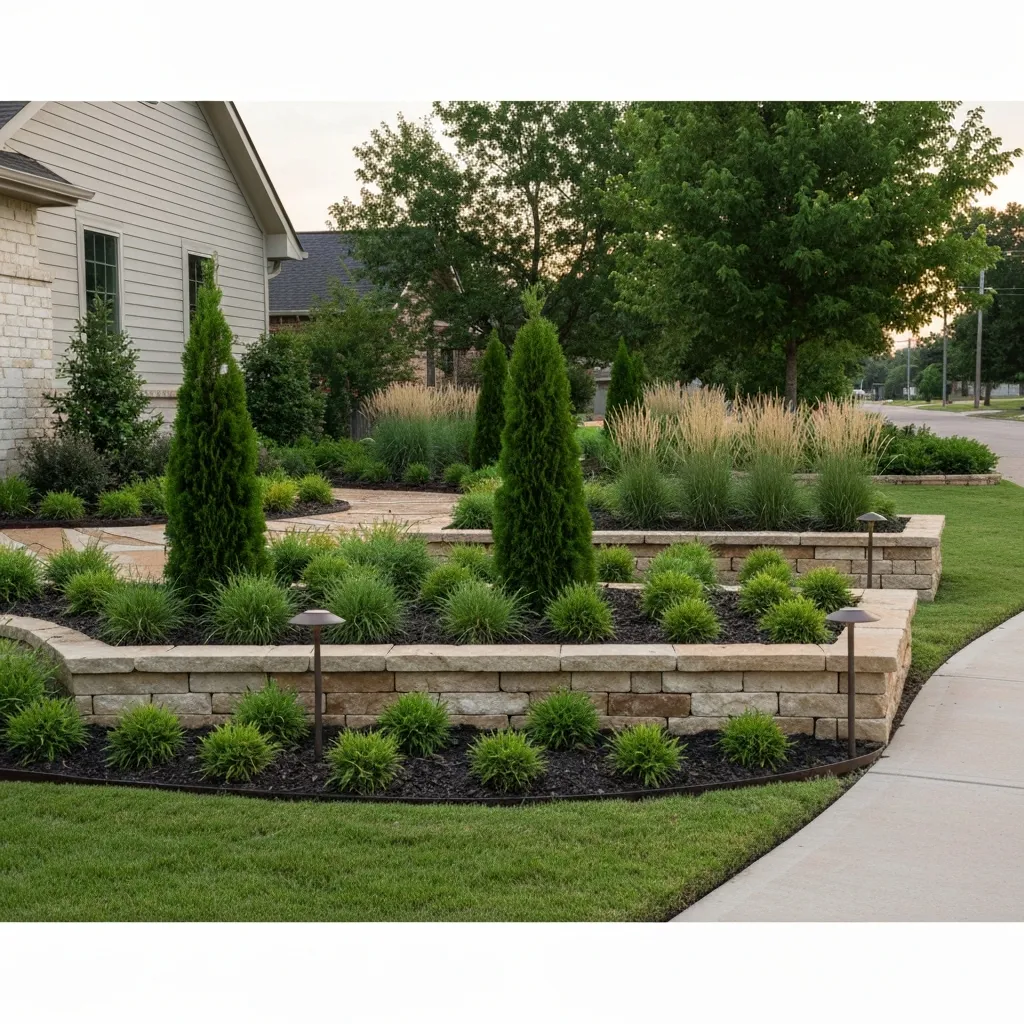 Oklahoma Suburban Front Yard Native Grass Ideas