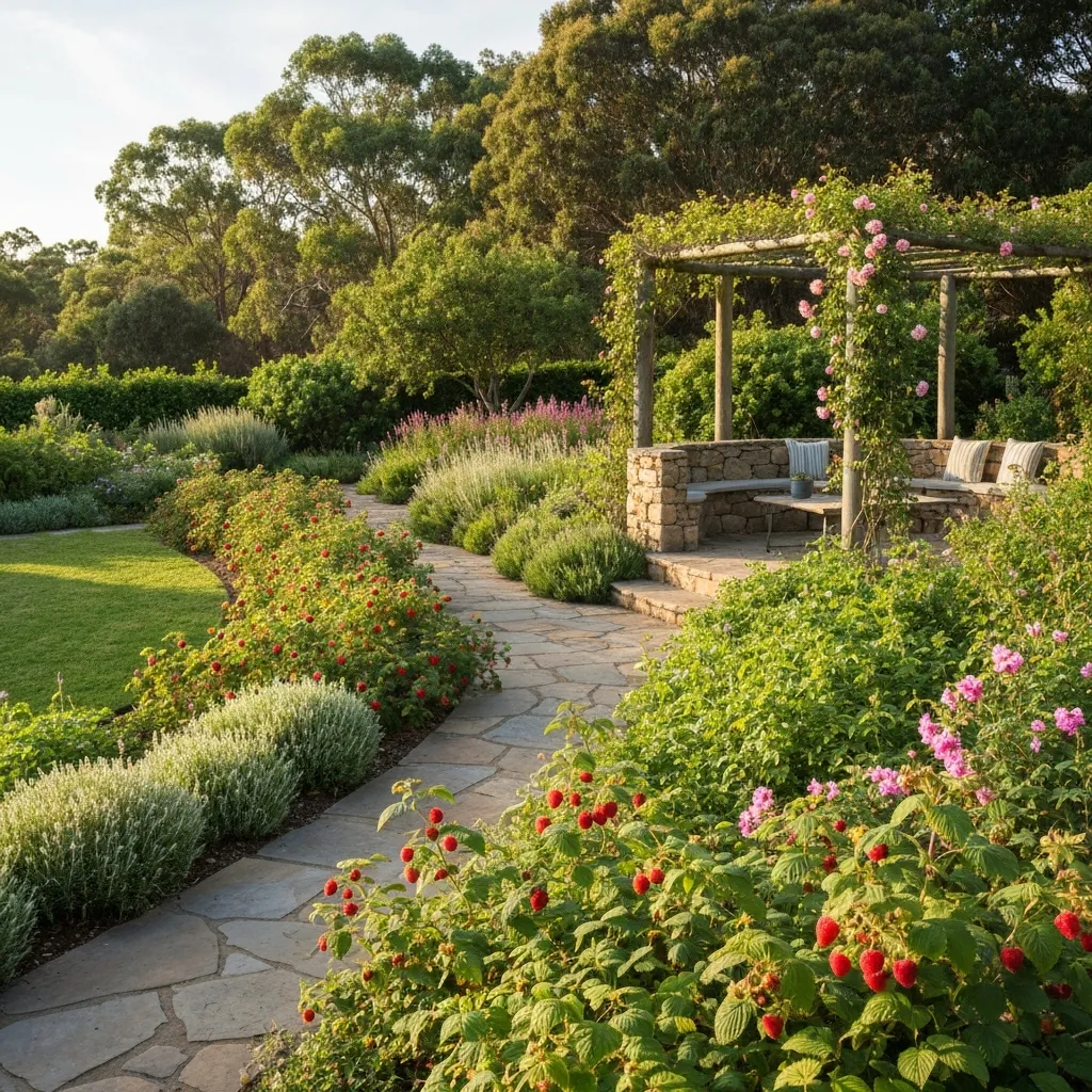 Edible Hedge and Berry Border Garden Ideas
