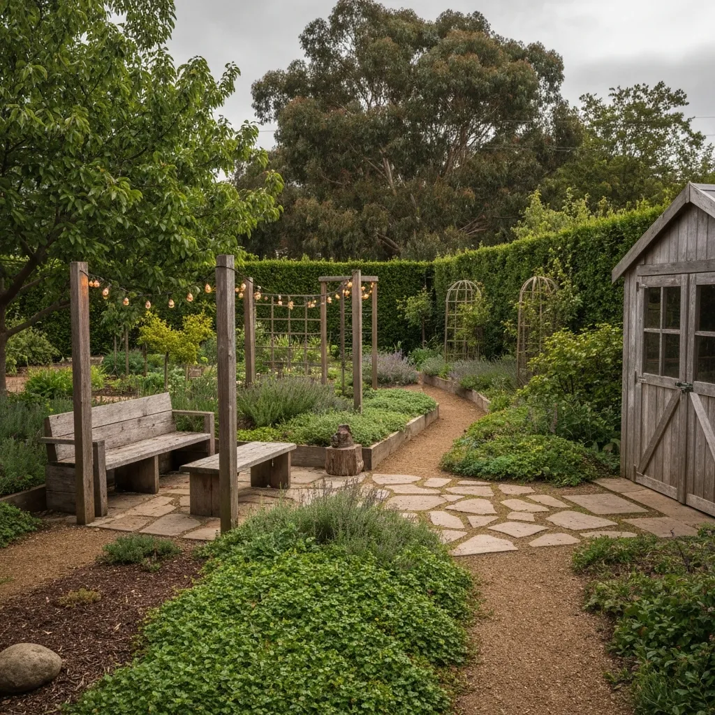 Rustic Farm Style Backyard Garden Ideas