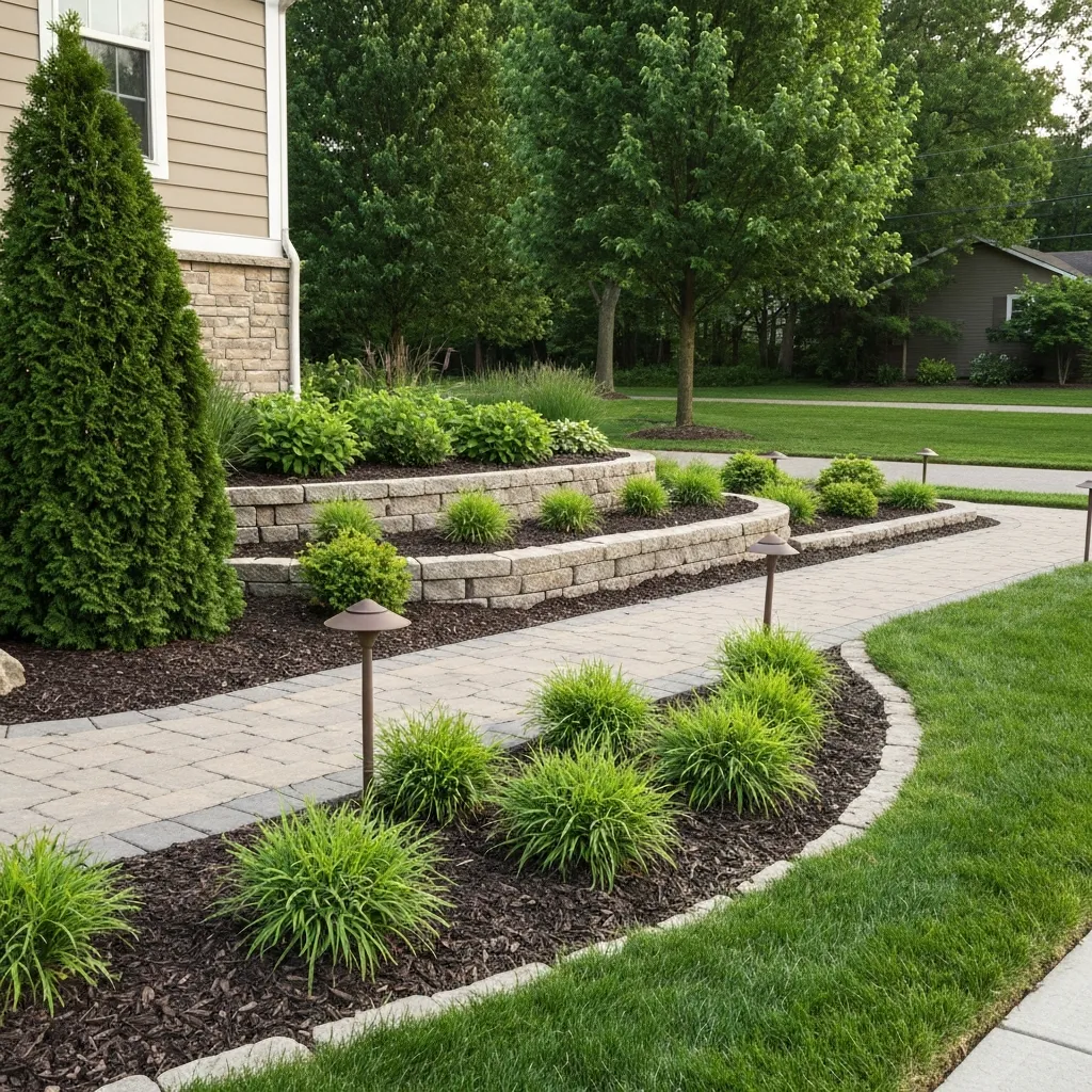 Illinois Midwestern Front Yard Gardens: Prairie & Formal Blend