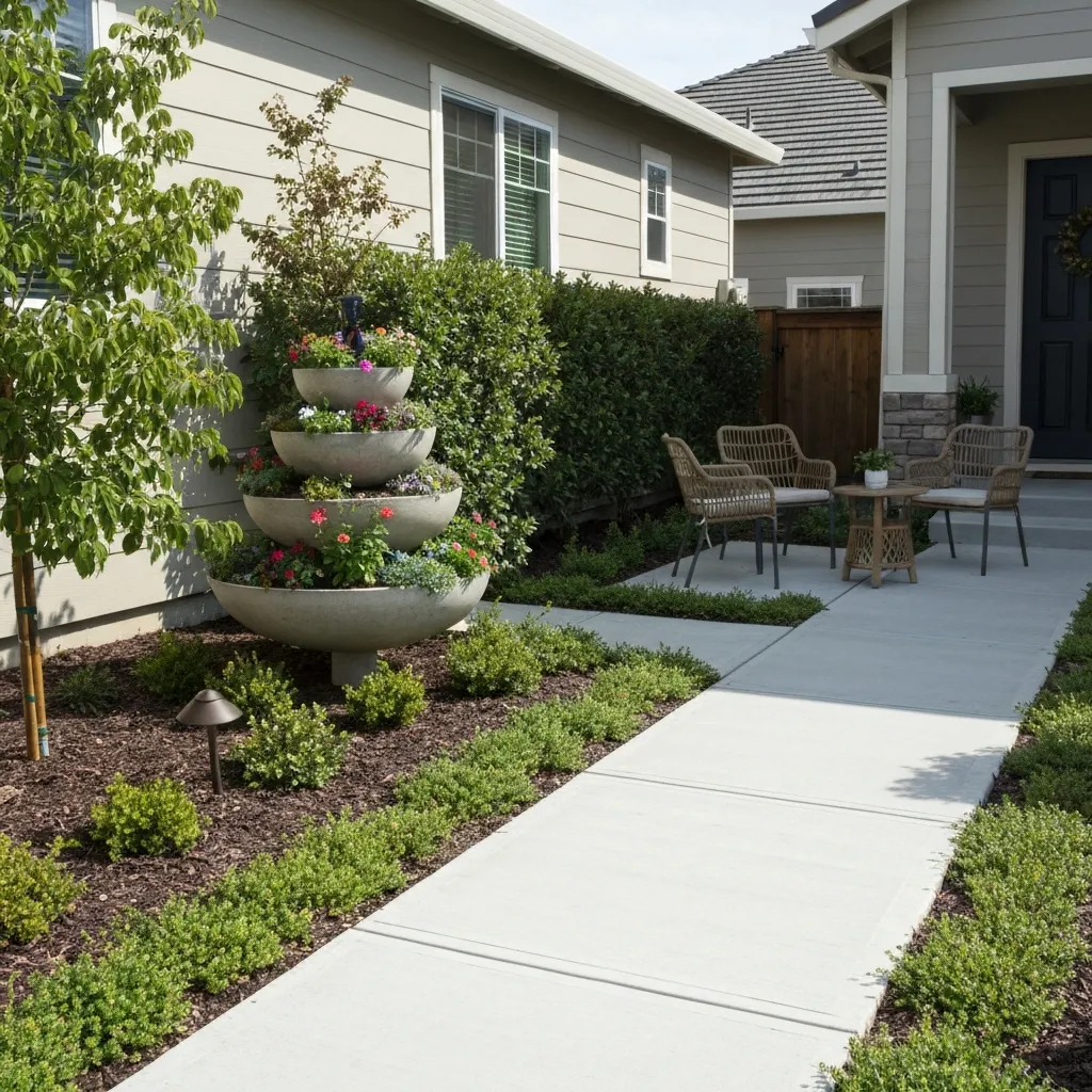 Small Suburban Front Yard Ideas with Curb Appeal