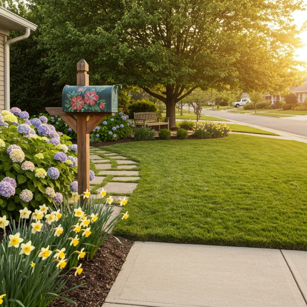 Mailbox Flower Bed Front Yard Ideas