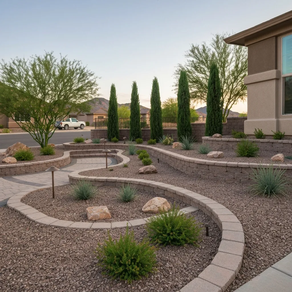 Arizona Desert Front Yard Landscaping: Low-Water Solutions