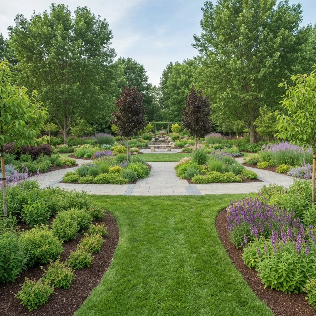 Property Line Shrub Border Garden Ideas