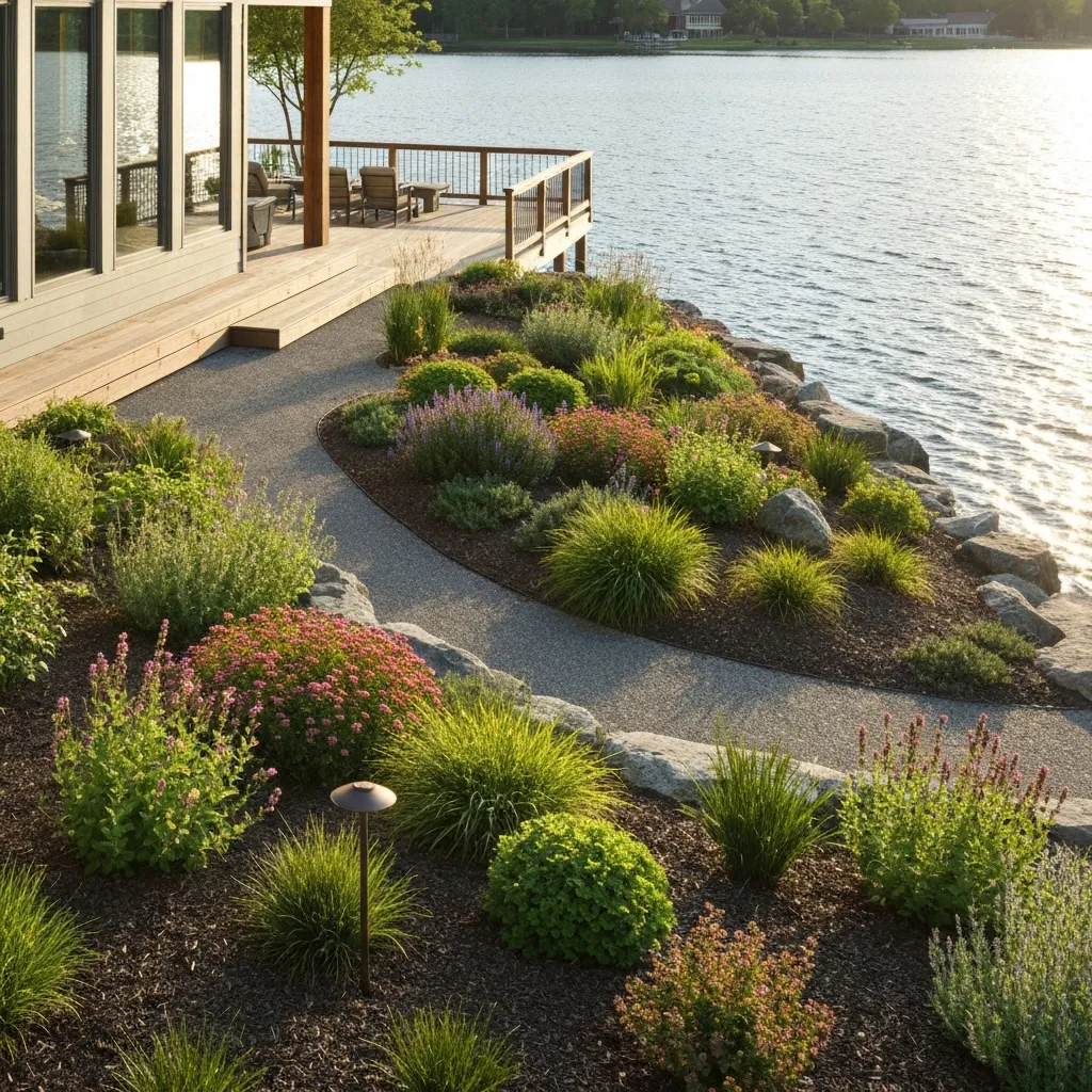 Lakeside Backyard Garden Ideas for U.S. Homes