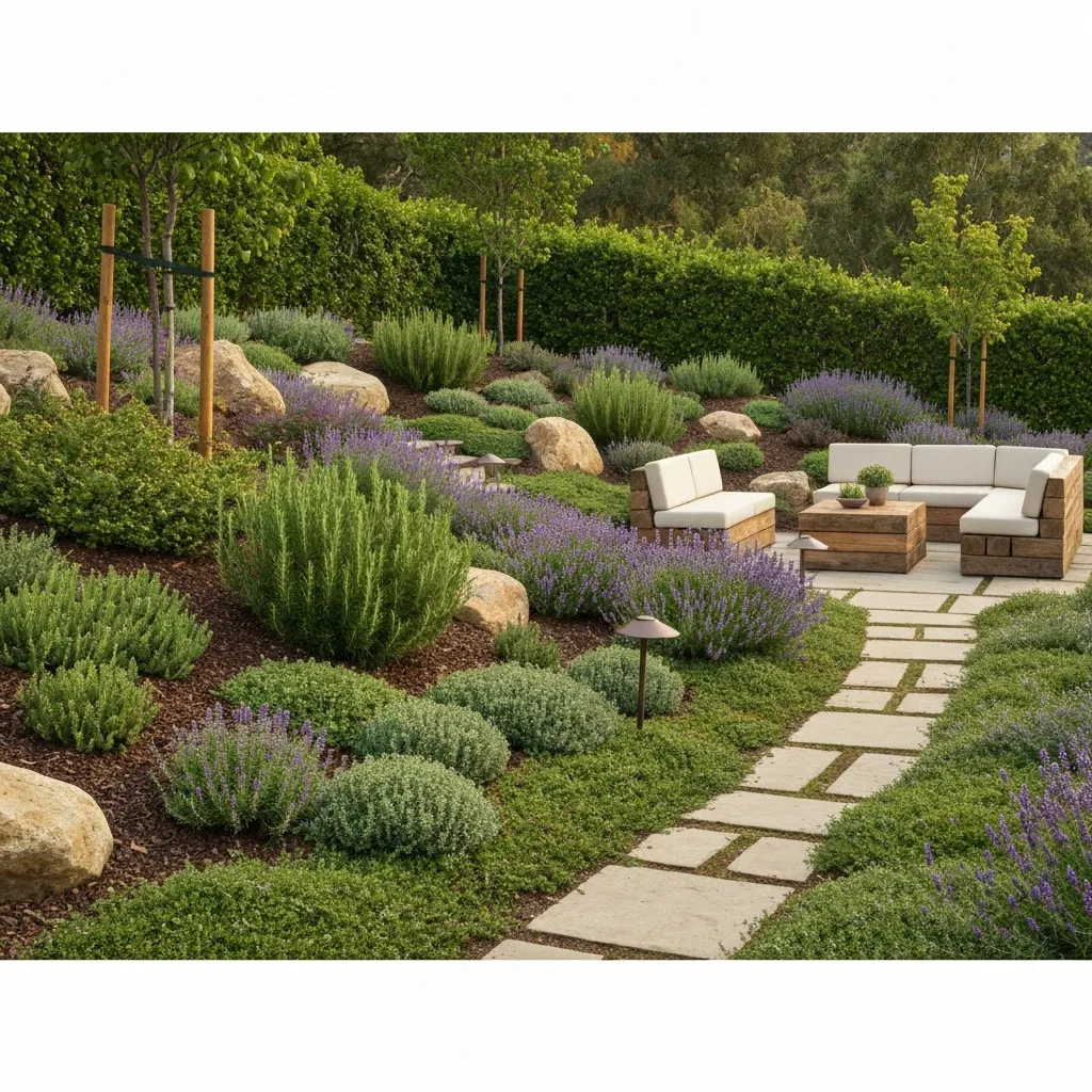 Dry Slope Xeriscape Backyard Garden Ideas